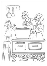 coloring page Princess and the Frog